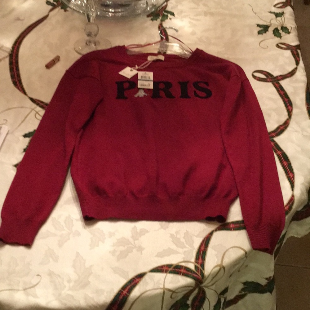 “Paris” sweater from Macy’s Brand new with tags.